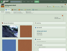 Tablet Screenshot of dying-soul-stock.deviantart.com