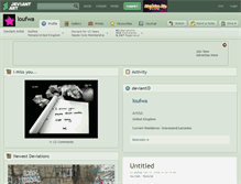 Tablet Screenshot of loufwa.deviantart.com