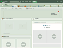 Tablet Screenshot of nicksters.deviantart.com