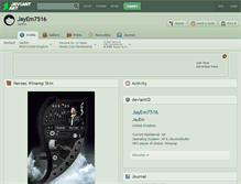 Tablet Screenshot of jayem7516.deviantart.com