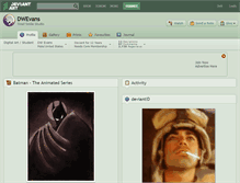 Tablet Screenshot of dwevans.deviantart.com