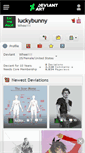 Mobile Screenshot of luckybunny.deviantart.com