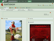 Tablet Screenshot of ninjaofthemachete.deviantart.com