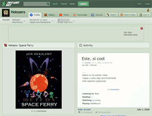 Tablet Screenshot of holozero.deviantart.com