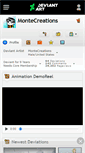 Mobile Screenshot of montecreations.deviantart.com