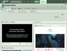 Tablet Screenshot of montecreations.deviantart.com
