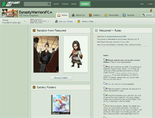 Tablet Screenshot of dynastywarriorsfc.deviantart.com