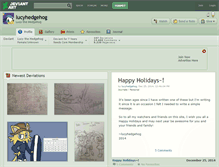 Tablet Screenshot of lucyhedgehog.deviantart.com