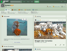 Tablet Screenshot of fennecx.deviantart.com