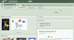Desktop Screenshot of elemental-wolf-club.deviantart.com