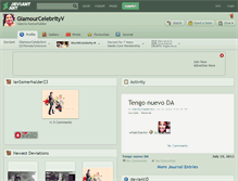 Tablet Screenshot of glamourcelebrityv.deviantart.com