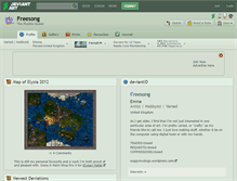 Tablet Screenshot of freesong.deviantart.com