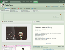 Tablet Screenshot of fluttertown.deviantart.com
