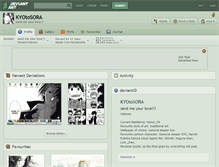Tablet Screenshot of kyotosora.deviantart.com