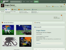 Tablet Screenshot of dragon-tamers.deviantart.com