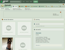 Tablet Screenshot of dramulet.deviantart.com