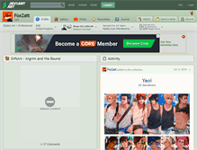 Tablet Screenshot of foxzatt.deviantart.com