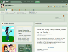 Tablet Screenshot of mermaid200.deviantart.com