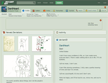 Tablet Screenshot of daniheart.deviantart.com