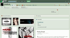 Desktop Screenshot of prettybrush.deviantart.com