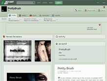 Tablet Screenshot of prettybrush.deviantart.com