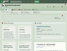 Tablet Screenshot of dyskodelthunderback.deviantart.com