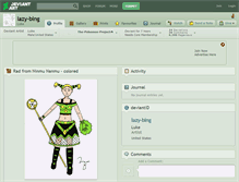 Tablet Screenshot of lazy-bing.deviantart.com