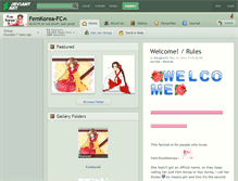 Tablet Screenshot of femkorea-fc.deviantart.com