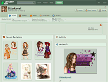 Tablet Screenshot of bitterkawaii.deviantart.com