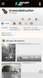 Mobile Screenshot of lovesexdestruction.deviantart.com