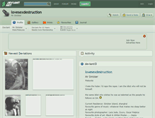 Tablet Screenshot of lovesexdestruction.deviantart.com