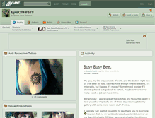 Tablet Screenshot of eyesonfire19.deviantart.com