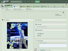 Tablet Screenshot of invader-g.deviantart.com