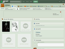 Tablet Screenshot of lhinton.deviantart.com