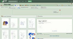 Desktop Screenshot of krazy-angel.deviantart.com