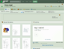 Tablet Screenshot of krazy-angel.deviantart.com