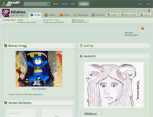 Tablet Screenshot of nillarose.deviantart.com