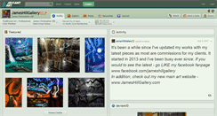 Desktop Screenshot of jameshillgallery.deviantart.com