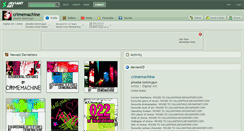 Desktop Screenshot of crimemachine.deviantart.com