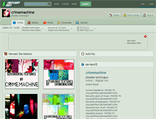 Tablet Screenshot of crimemachine.deviantart.com