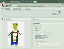 Tablet Screenshot of cyber-ed.deviantart.com