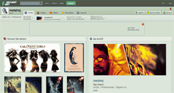Desktop Screenshot of metalraj.deviantart.com