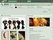 Tablet Screenshot of metalraj.deviantart.com