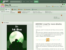 Tablet Screenshot of elisa-j7b.deviantart.com