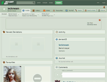 Tablet Screenshot of leckmeam.deviantart.com