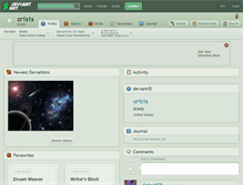 Tablet Screenshot of cr1s1s.deviantart.com