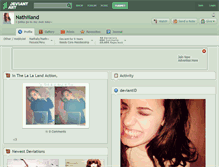 Tablet Screenshot of nathiiland.deviantart.com