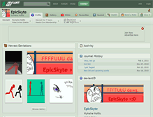 Tablet Screenshot of epicskyte.deviantart.com