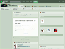 Tablet Screenshot of fckingdom.deviantart.com