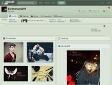Tablet Screenshot of eleonoruccia95.deviantart.com